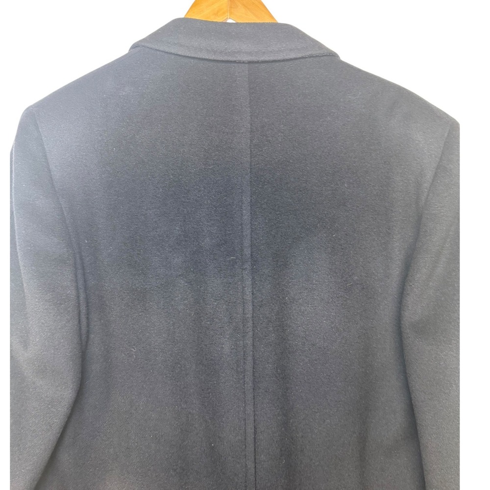 Doherty-Lee Tailoring Imported Cashmere Vintage Black‎ Long Coat Classy 38R - Picture 7 of 14